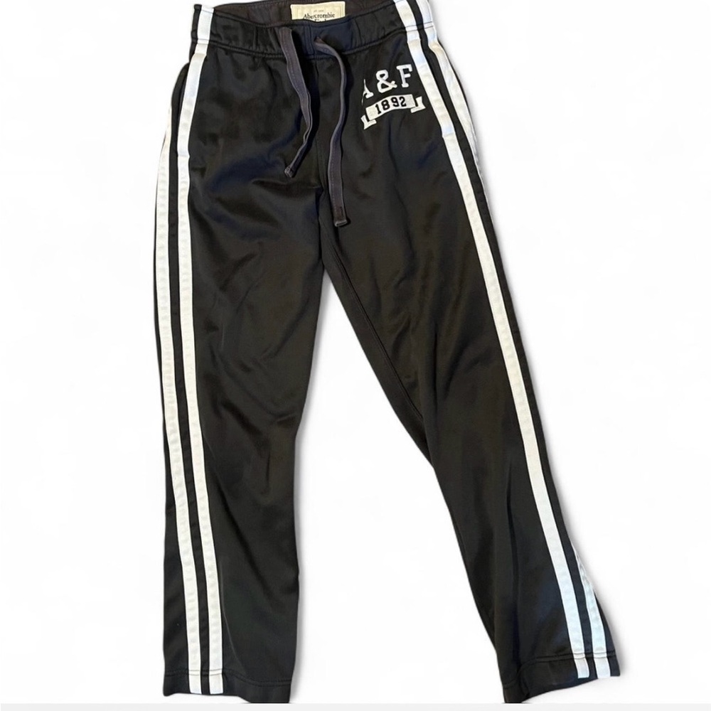 Abercrombie & Fitch Dark Grey Logo Sweatpants - Picture 2 of 4